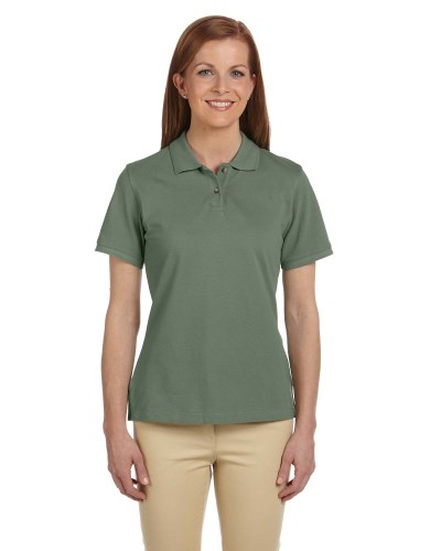 Harriton M200W Ladies' 6 oz. Ringspun Cotton Piqué Short-Sleeve Polo