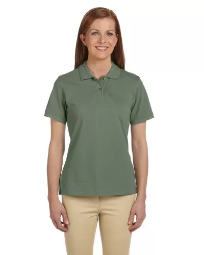 Harriton M200W Ladies' 6 oz. Ringspun Cotton Piqué Short-Sleeve Polo