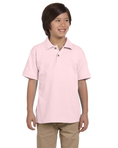 Harriton M200Y Youth 6 oz. Ringspun Cotton Piqué Short-Sleeve Polo