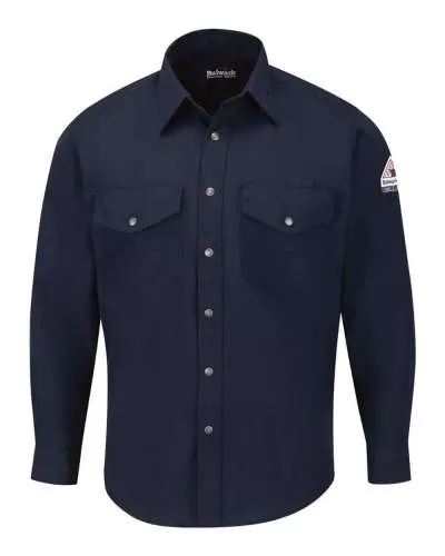 Bulwark SNS2L Snap-Front Uniform Shirt - Nomex® IIIA - 4.5 oz. - Long Sizes