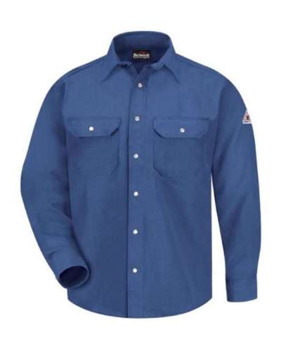 Bulwark SNS6L Snap-Front Uniform Shirt - Nomex® IIIA - 6 oz. - Long Sizes
