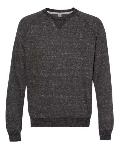 JERZEES 91MR Snow Heather French Terry Crewneck Sweatshirt