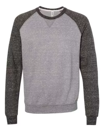 JERZEES 91MR Snow Heather French Terry Crewneck Sweatshirt