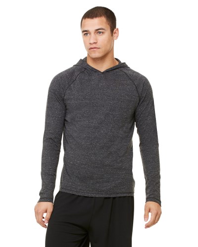 All Sport M3101 Men's Performance Triblend Long-Sleeve Hooded Pullover