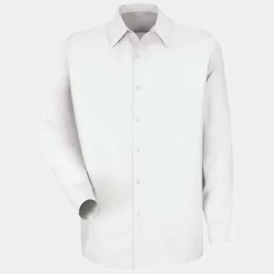 Red Kap SP16L Specialized Pocketless Long Sleeve Workshirt Long Sizes