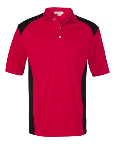 FeatherLite 0466 Spirit Racing Colorblocked Moisture-Free Mesh Polo