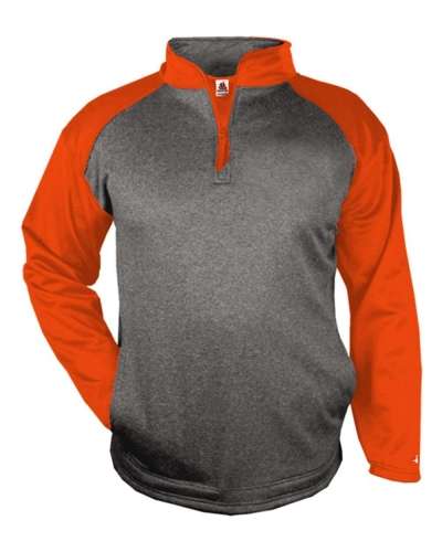 Badger 1484 Sport Pro Heather Performance Fleece Quarter-Zip Pullover