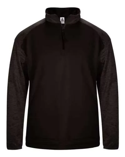 Badger 1488 Sport Tonal Blend Fleece Long Sleeve Quarter-Zip