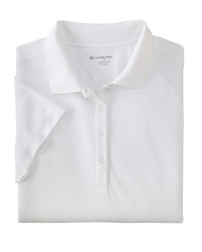 Harriton M374W Ladies' 3.8 oz. Polytech Mesh Insert Polo