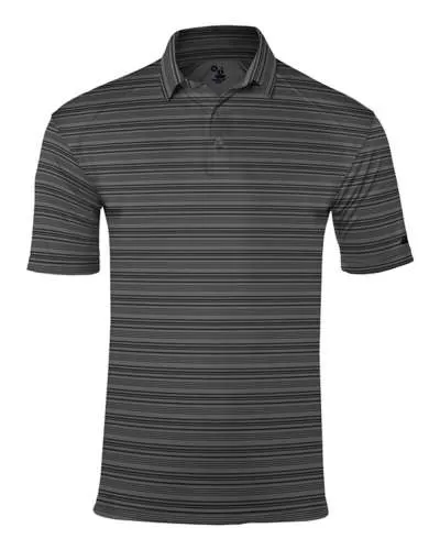 Badger 3325 Striped Polo