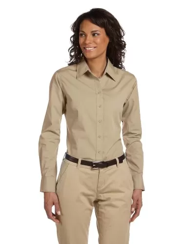 Harriton M510W Ladies' 3.1 oz. Essential Poplin