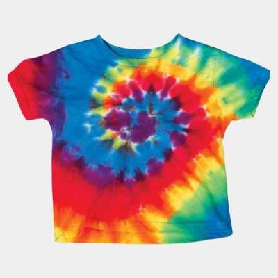 Dyenomite 20TMS Toddler Spiral Tie Dye T-Shirt