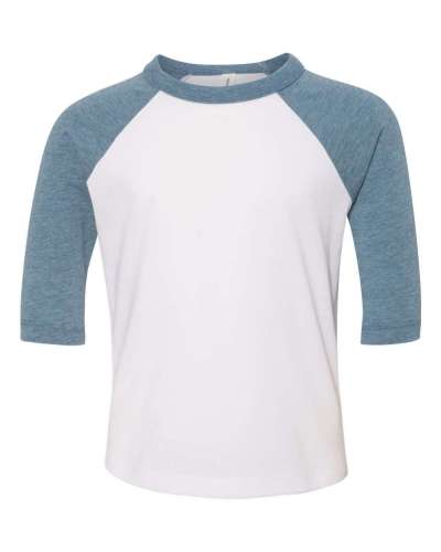 Bella + Canvas 3200T Toddler Three-Quarter Sleeve Baseball Tee