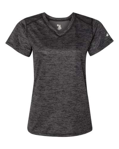 Badger 4175 Tonal Blend Women's V-Neck Tee