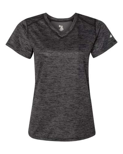 Badger 4175 Women's Tonal Blend V-Neck T-Shirt