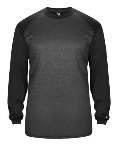 Badger 4305 Tonal Sport Heather L/S Tee