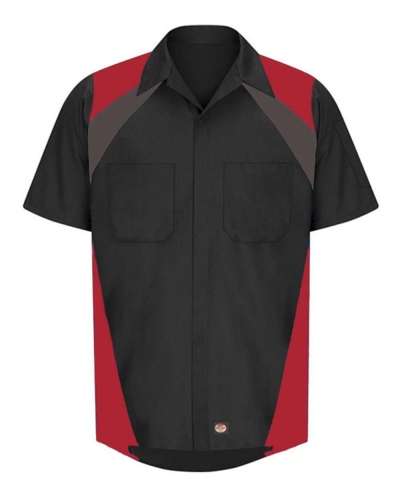 Red Kap SY28 Tri-Color Short Sleeve Shop Shirt