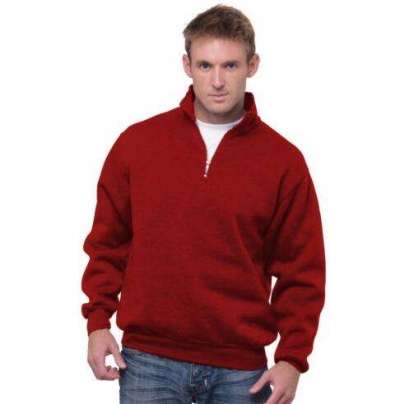 Bayside 920 USA-Made Quarter-Zip Pullover Sweatshirt