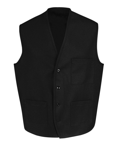 Chef Designs 1360 V-neck Button-Front Vest