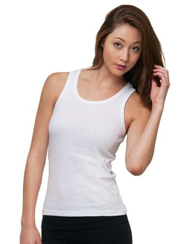 Bayside 4569 Women's USA-Made 2x1 Ribbed Tank Top