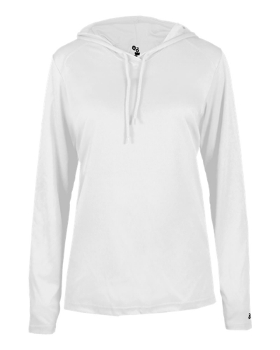 Badger 4165 Women's B-Core Long Sleeve Hooded Tee