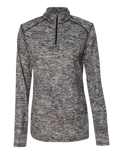 Badger 4193 Women's Blend Quarter-Zip Pullover