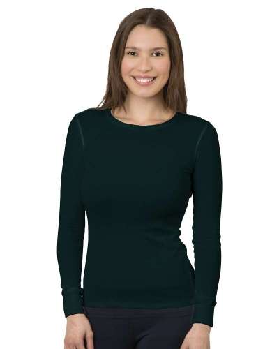 Bayside 3420 Women's USA-Made Thermal LONG Sleeve T-Shirt