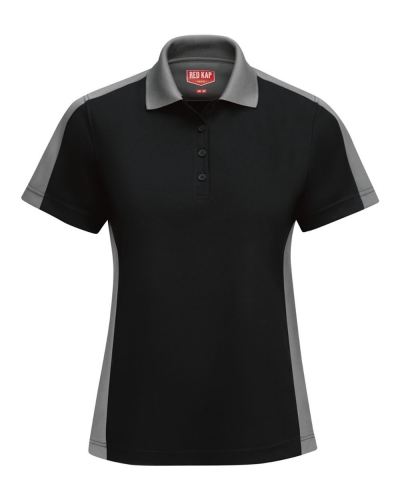 Red Kap SK53 Women's Short Sleeve Performance Knit Two-Tone Polo