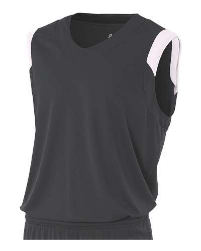 A4 NB2340 Youth Moisture Management V Neck Muscle Shirt