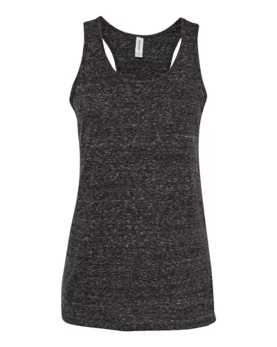 JERZEES 88WTKR Women's Snow Heather Jersey Racerback Tank Top