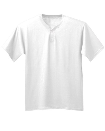 A4 NB3143 Youth Tek 2-Button Henley Jersey