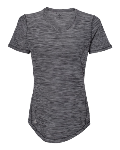 Adidas A373 Women's Mèlange Tech V-Neck T-Shirt