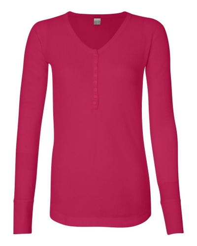J. America 8252 Women's Thermal Henley