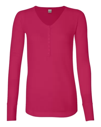 J. America 8252 Women's Thermal Henley