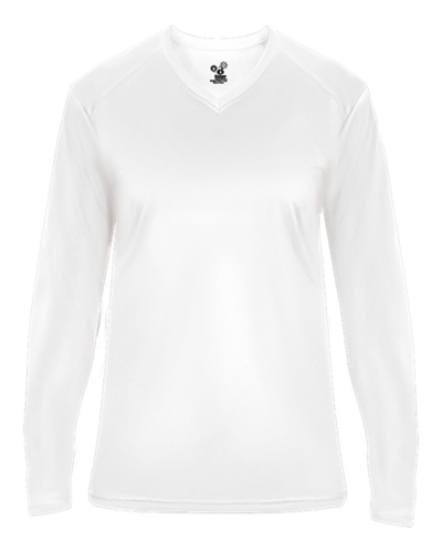 Badger 4064 Ultimate SoftLock Women's V-Neck Long Sleeve T-Shirt