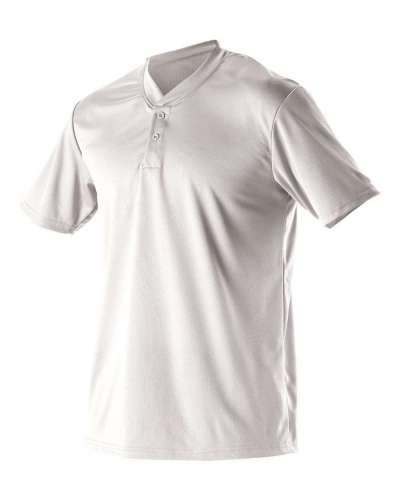 Alleson Athletic A00012 Youth Baseball Two Button Henley Jersey