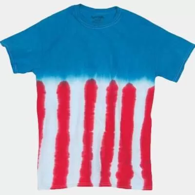 Dyenomite 20BUS Youth Flag Tie Dye T-Shirt