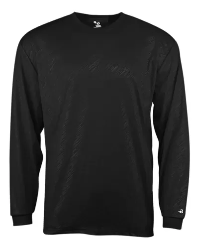 Badger 2145 Youth Line Embossed Long Sleeve T-Shirt