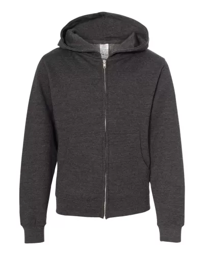 Independent Trading Co. SS4001YZ Youth Midweight Full-Zip Hooded Sweatshirt