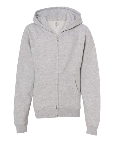 Independent Trading Co. SS4001YZ Youth Midweight Full-Zip Hooded Sweatshirt