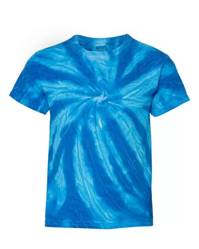 Dyenomite 20BTT Youth Tone-ON-Tone Pinwheel Tie-Dyed T-Shirt