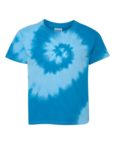 Dyenomite 20B21 Youth Tone-ON-Tone Spiral Tie-Dyed T-Shirt