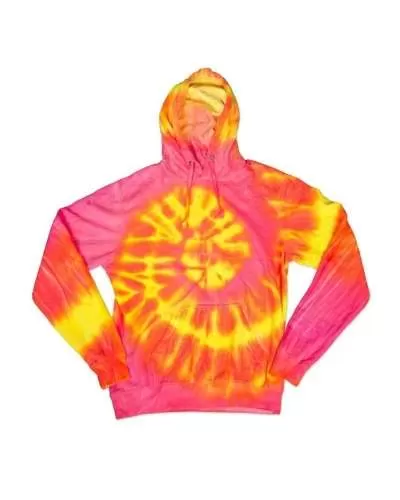 Dyenomite 854BWA Youth Wave Tie Dye Hoodie