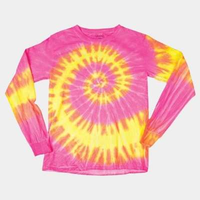 Dyenomite 24BWA Youth Wave Tie Dye Long Sleeve