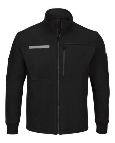 Bulwark SEZ2 Zip Front Fleece Jacket-Cotton /Spandex Blend