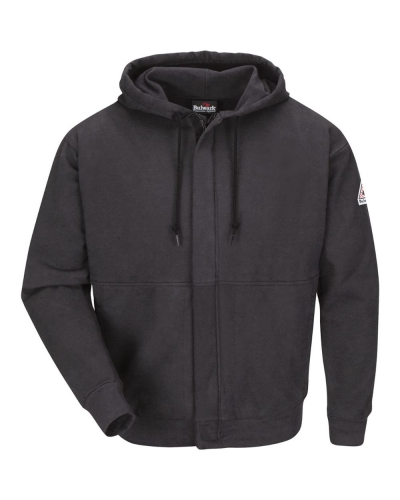 Bulwark SEH4L Zip-Front Hooded Sweatshirt - Long Sizes
