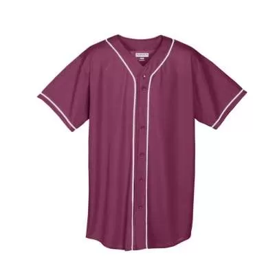 Augusta Sportswear 594 Youth Wicking Mesh Button Front Jersey