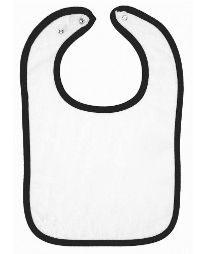 Rabbit Skins 1003 Infant Contrast Trim Terry Bib