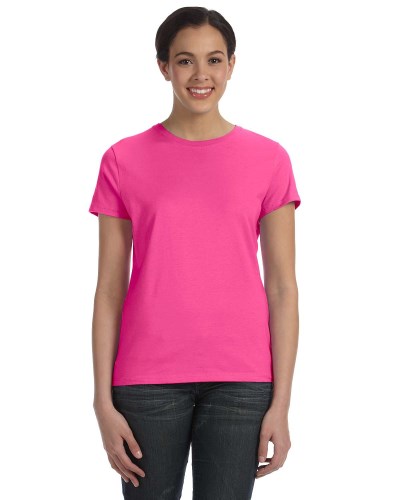 Hanes SL04 Ladies' 4.5 oz. 100% Ringspun Cotton Nano-T T-Shirt