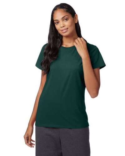 Hanes SL04 Ladies' 4.5 oz. 100% Ringspun Cotton Nano-T T-Shirt